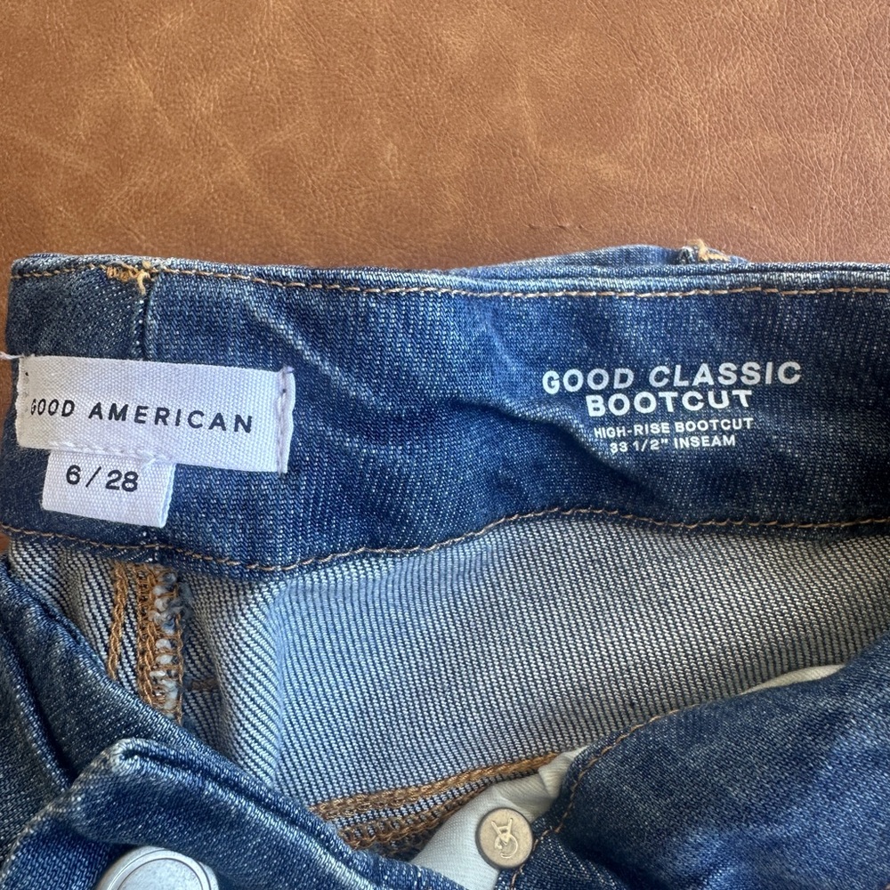 Good American Soft Tech Good Classic Bootcut Jeans